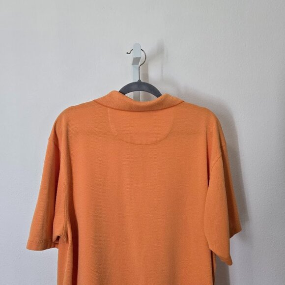 TOMMY BAHAMA GOLF Polo Shirt Men’s XL Orange Short Sleeve - Picture 5 of 8